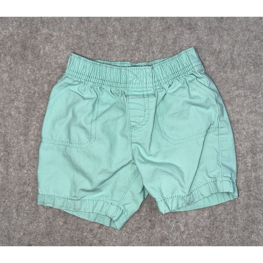 Carters Boys 18 Month Mint Green Pull On Shorts